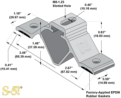 CorruBracket 100T Mini dimensions